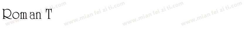 Roman ThinBold字体转换